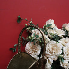 Load image into Gallery viewer, x SOLD Antique Brass Umbrella Holder with Fleur de Lis, Walking Stick Holder or Display. B10134