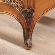 Load image into Gallery viewer, x SOLD Antique French Single Bed, Oak and Cane Bed. Bedhead, Foot, Side Rails Slats 1/3. B11264