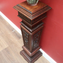 Load image into Gallery viewer, x SOLD Antique French Oak Pedestal, Jardinière Stand, Plant Stand, Planter Pedestal B11201