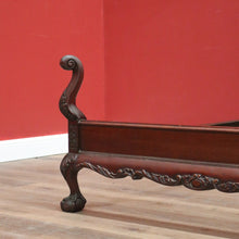 Load image into Gallery viewer, x SOLD Antique English Double Bed, Mahogany Flame Mahogany Double Bed, Head, Foot, Rail B11162