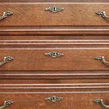 Load image into Gallery viewer, x SOLD French Chest of Drawers Vintage Hall Cupboard with Three Drawer Oak Hall Cabinet B10929