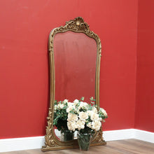 Load image into Gallery viewer, x SOLD Antique French Gilt Wood Mirror, Bevelled Edge Antique French Wall Hall Mirror B11183