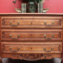 Load image into Gallery viewer, x SOLD Antique French Chest of Drawers, Oak French Hall Cabinet Chest of 3 Drawers B10205