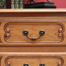 Load image into Gallery viewer, x SOLD Vintage Chest of Drawers, French Oak 3 Drawer Chest, Bedside, Hall Cupboard B10515