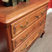 Load image into Gallery viewer, x SOLD Antique French Chest of Drawers, Oak French Hall Cabinet Chest of 3 Drawers B10205