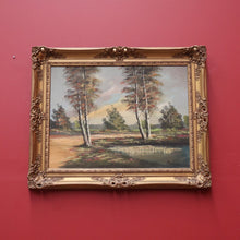 Load image into Gallery viewer, x SOLD Karl Mollin Born 1880, Gilt Timber Framed Oil on Canvas Autumn Forrest Landscape B11180