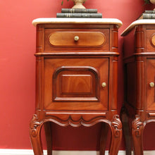 Load image into Gallery viewer, x SOLD Antique French Bedside Tables, Antique French Lamp Tables, Side or Hall Cupboard B10753
