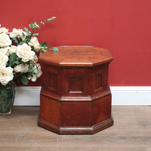 Load image into Gallery viewer, x SOLD Antique English Walnut Two Height Storage Box Eight Sided Shoe Box with Lift Lid. B11118
