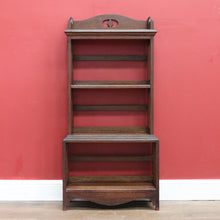 Load image into Gallery viewer, x SOLD Antique English Open Bookcase, Antique Art Nouveau Bookcase, Four Tier Book Self B10990