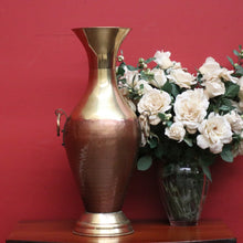 Load image into Gallery viewer, Antique Copper and Brass Twin Handle Urn, Umbrella Walking Stick Holder Doorstop