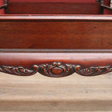 Load image into Gallery viewer, x SOLD Antique English Double Bed, Mahogany Flame Mahogany Double Bed, Head, Foot, Rail B11162