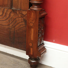 Load image into Gallery viewer, x SOLD Antique French Walnut Single Bed Head Single Bed Headboard with Thistle Finials B10457