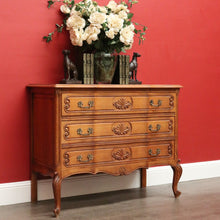 Load image into Gallery viewer, x SOLD Vintage French Chest of Drawers. French 3 Drawer Hall Cabinet Lamp Cupboard B10472