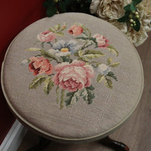 Load image into Gallery viewer, x SOLD Antique Australian Cedar Piano Stool, Cedar Tapestry Swivel Dressing Table Chair B11102