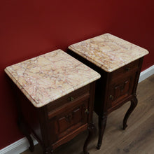 Load image into Gallery viewer, x SOLD Pair of French Antique Bedside Tables, Bedside Cabinets, Lamp Tables Side Tables B10565