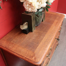 Load image into Gallery viewer, x SOLD Antique French Chest of Drawers, Oak French Hall Cabinet Chest of 3 Drawers B10205