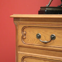 Load image into Gallery viewer, x SOLD Vintage Chest of Drawers, French Oak 3 Drawer Chest, Bedside, Hall Cupboard B10515