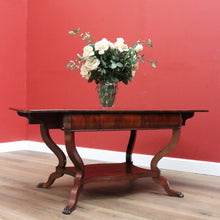 Load image into Gallery viewer, x SOLD Antique English Centre Table, Large Lamp or Side Table, Cushion Drawer Desk B10740