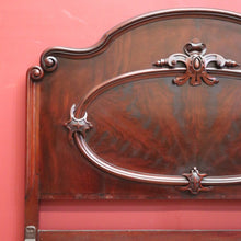 Load image into Gallery viewer, x SOLD Antique English Double Bed, Mahogany Flame Mahogany Double Bed, Head, Foot, Rail B11162