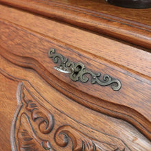 Load image into Gallery viewer, x SOLD Vintage French Oak Drop Front Writing Bureau Desk with Chest of 2 Drawers Below B10638