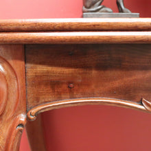 Load image into Gallery viewer, x SOLD Antique French Mahogany Hall Table Games Table Fold over Card Table, Carved Legs B10730