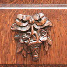 Load image into Gallery viewer, x SOLD Pair of Antique French Bedside Tables, Oak and Marble Top Lamp or Side Tables B11139