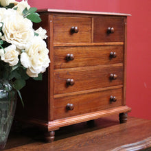 Load image into Gallery viewer, x SOLD Australian Cedar Apprentice Piece, Chest of Drawers. 5 Drawer Chest of Drawers B10676
