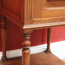 Load image into Gallery viewer, x SOLD Antique Bedside Cabinet, French Oak and Marble Lamp Table, Bedside Table B10908