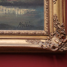 Load image into Gallery viewer, x SOLD Karl Mollin Born 1880, Gilt Timber Framed Oil on Canvas Autumn Forrest Landscape B11180
