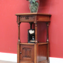 Load image into Gallery viewer, x SOLD Antique Bedside Table, French Walnut Bedside Table, Lamp Table, Marble Top B10828