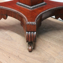 Load image into Gallery viewer, Antique William IV English Rosewood Pole Screen, Tapestry Insert Frame to Top. B11273