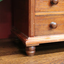 Load image into Gallery viewer, x SOLD Australian Cedar Apprentice Piece, Chest of Drawers. 5 Drawer Chest of Drawers B10676