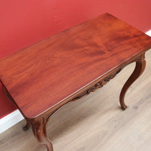 Load image into Gallery viewer, x SOLD Antique French Mahogany Hall Table Games Table Fold over Card Table, Carved Legs B10730