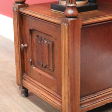 Load image into Gallery viewer, x SOLD Antique Bedside Table, French Walnut Bedside Table, Lamp Table, Marble Top B10828