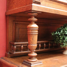 Load image into Gallery viewer, x SOLLD Antique Sideboard, French Oak and Lead Light Two Height Sideboard Hall Cabinet B10863