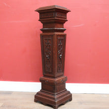 Load image into Gallery viewer, x SOLD Antique French Oak Pedestal, Jardinière Stand, Plant Stand, Planter Pedestal B11201