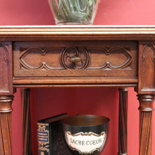 Load image into Gallery viewer, x SOLD Antique Bedside Table, French Walnut Bedside Table, Lamp Table, Marble Top B10828