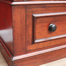 Load image into Gallery viewer, x SOLD Antique Australian Cedar Gentleman's Press, 2 Door Wardrobe Blanket Box Base B10741