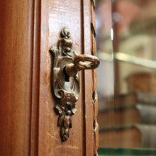 Load image into Gallery viewer, x SOLD Antique French China Cabinet, Glass and Walnut Antique French Display Cupboard B11141