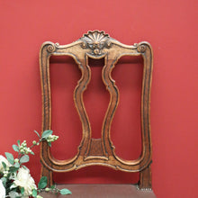 Load image into Gallery viewer, x SOLD Pair of Antique French Hall Chairs, Leather, Oak and Brass Stud Office Chairs B10429