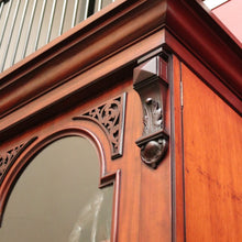 Load image into Gallery viewer, x SOLD Antique English Bookcases English Mahogany c1880 2 Height Bookcase China Cabinet. B9853