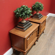 Load image into Gallery viewer, x SOLD Pair of Vintage French Bedside Tables, or Lamp Tables, Side Tables, or Cupboards B10930
