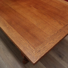 Load image into Gallery viewer, x SOLD Antique French Refectory Table, Twin Pedestal Kitchen or Dining Table, Oak Table B11135