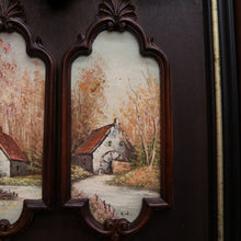 Load image into Gallery viewer, x SOLD Vintage Statue Holder, Wall Hanging Worship Stand Cupids, Hand Painted Scenes. B10200