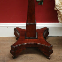 Load image into Gallery viewer, Antique William IV English Rosewood Pole Screen, Tapestry Insert Frame to Top. B11273