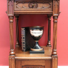 Load image into Gallery viewer, x SOLD Antique Bedside Table, French Walnut Bedside Table, Lamp Table, Marble Top B10828