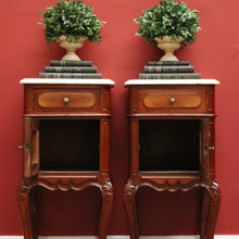 Load image into Gallery viewer, x SOLD Antique French Bedside Tables, Antique French Lamp Tables, Side or Hall Cupboard B10753