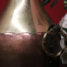 Load image into Gallery viewer, x SOLD Antique Copper and Brass Twin Handle Urn, Umbrella Walking Stick Holder Doorstop. B10132