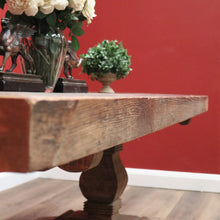 Load image into Gallery viewer, x SOLD Vintage French Style Country Dining Table, Slab Top Table, with large Pedestals B11239