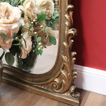 Load image into Gallery viewer, x SOLD Antique French Gilt Wood Mirror, Bevelled Edge Antique French Wall Hall Mirror B11183